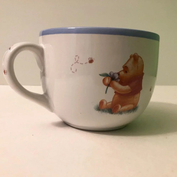 Vintage Winnie The Pooh Large Soup  Mug Simply Pooh Disney Coffee Cup - Picture 9 of 13